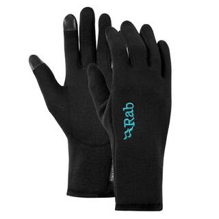 Rab Womens Power Stretch Contact Fleece Gloves Black