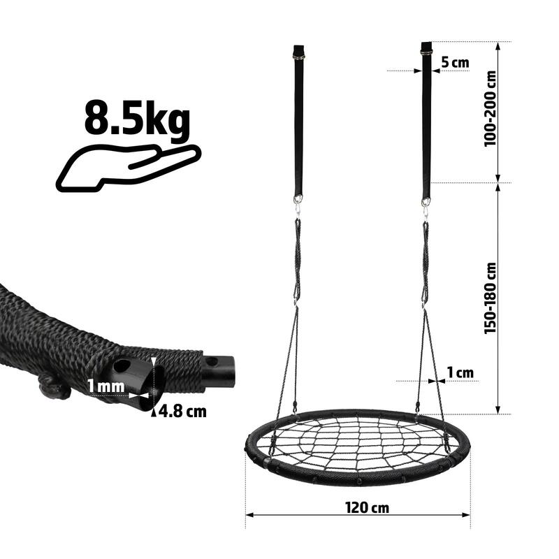 Physionics Nestschommel Buitenspeelgoed Diameter 120cm