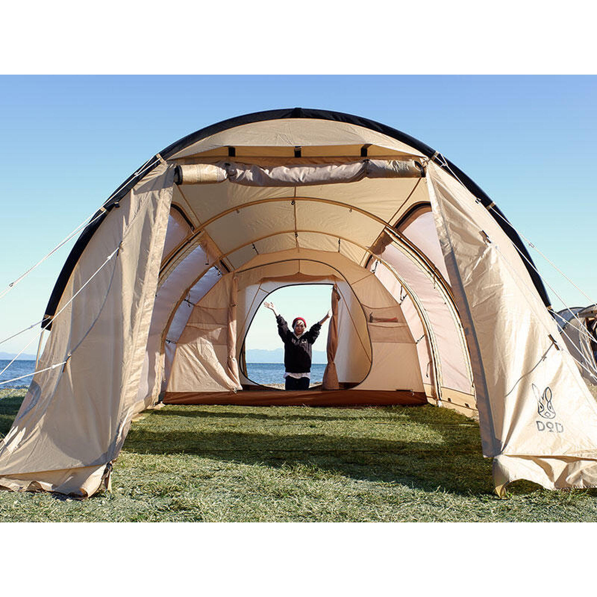 KAMABOKO TENT 3 (M) T5-689-TN 5 Person Camping Tent - Tan