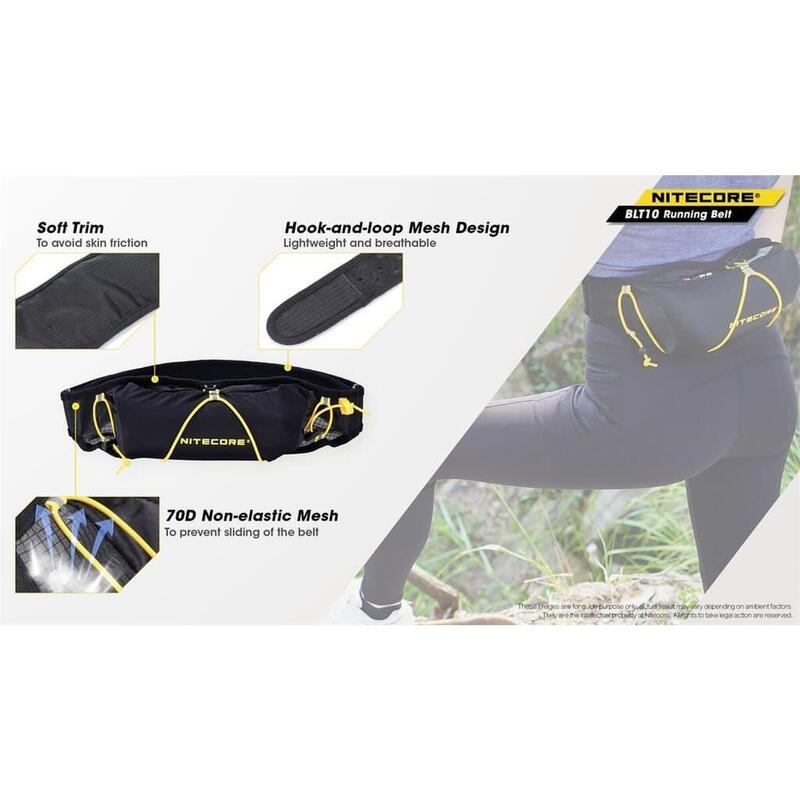 BLT10 Unisex Adjustable Running Belt - Black