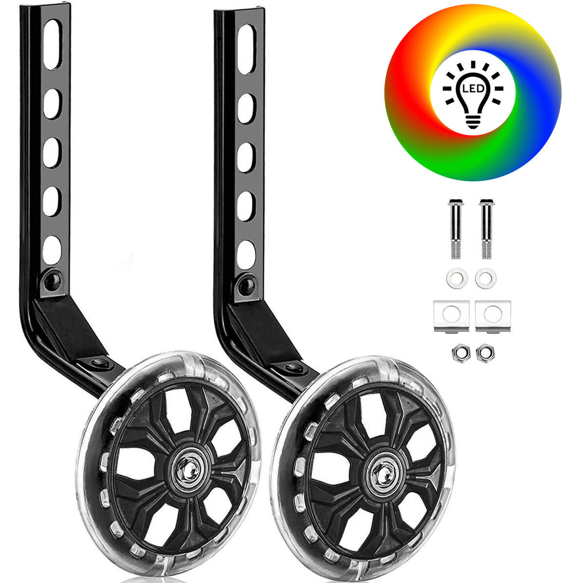 Tikkens - Stabilisateurs Pour Vélo Enfant Universel Pour Enfants De 12 À 20 Pouces - Noir - Stabilisateur Vélo - Noir - Taille Unique - Decathlon