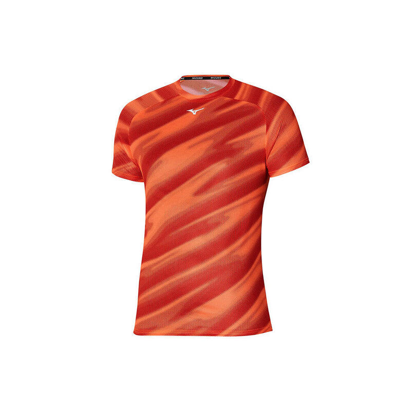 DryAeroFlow Graphic 男裝跑步短袖上衣 - 橙色