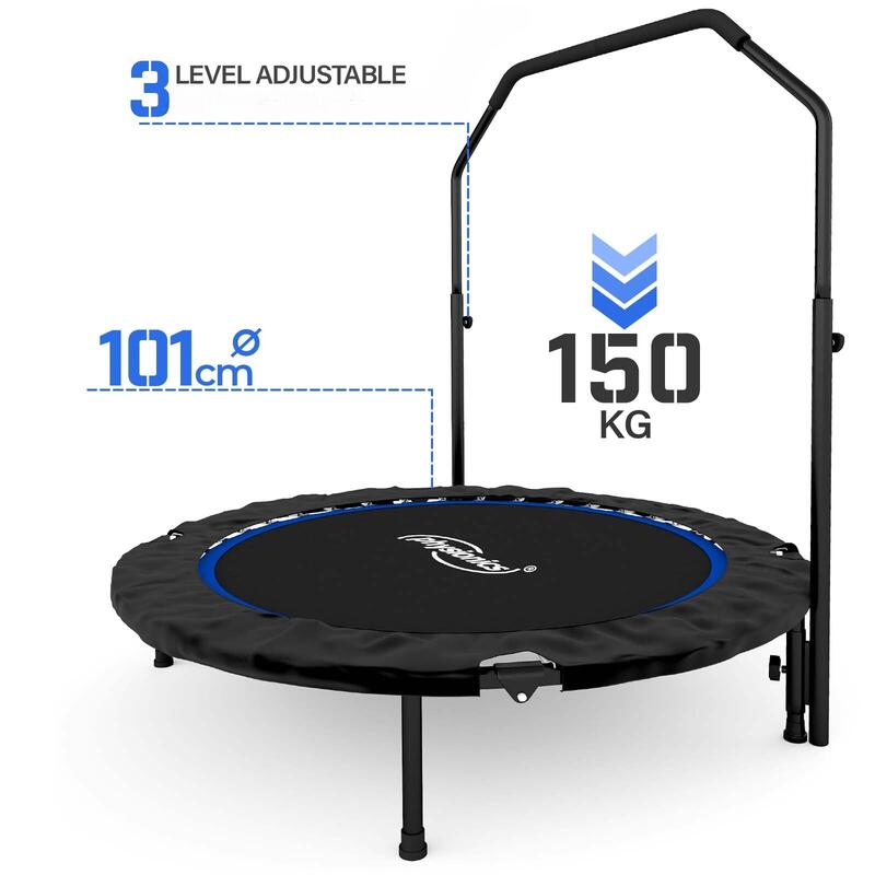 Physionics Diamètre du manche du trampoline de fitness 101 cm