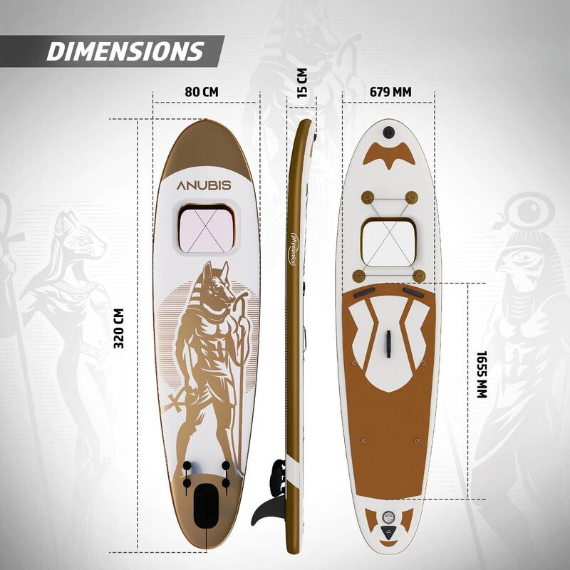 Physionics Opblaasbaar Sup Board 320 cm Complete Set Watersport