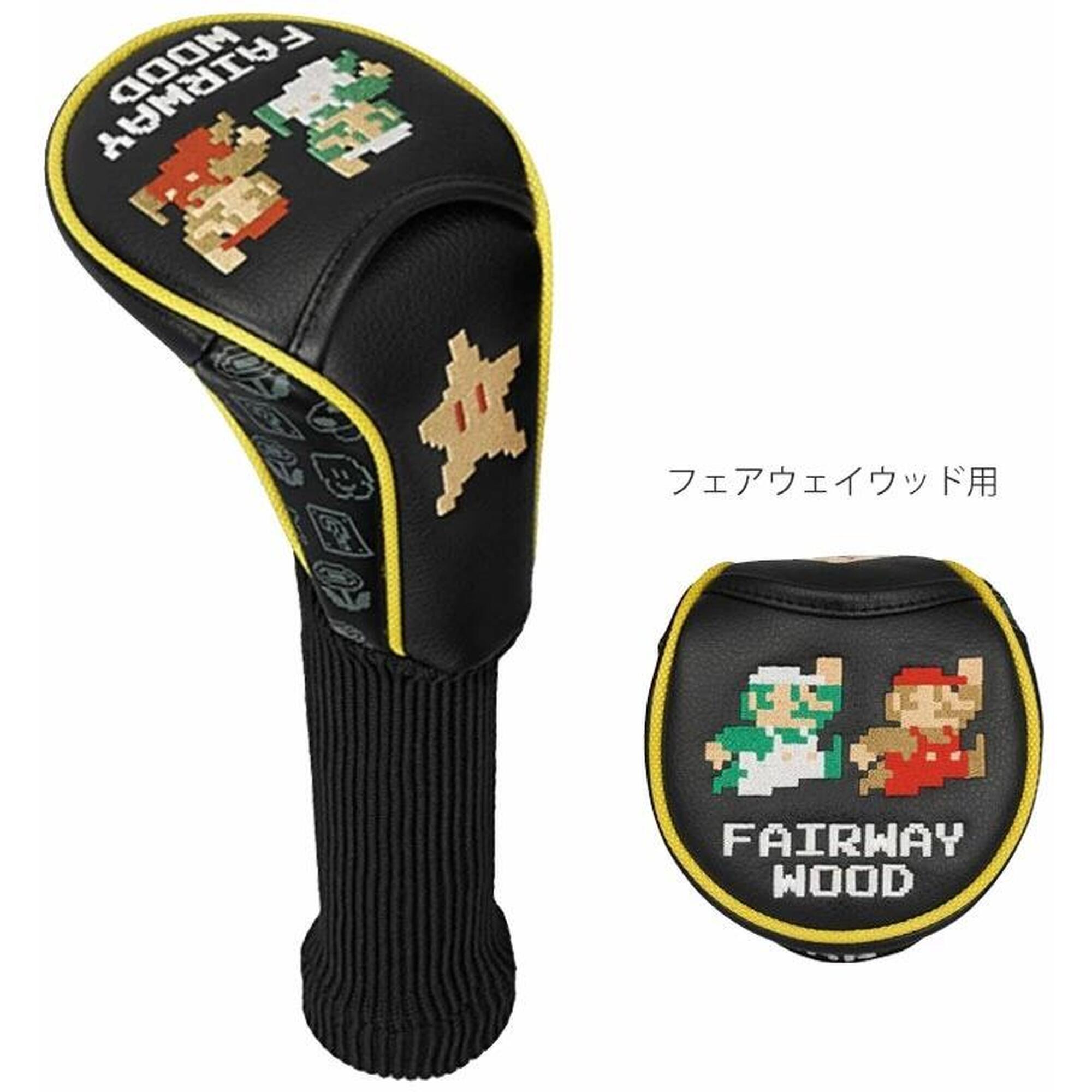 SMHF001 SUPER MARIO GOLF FAIRWAY WOOD HEAD COVER - BLACK/MULTI-COLOR