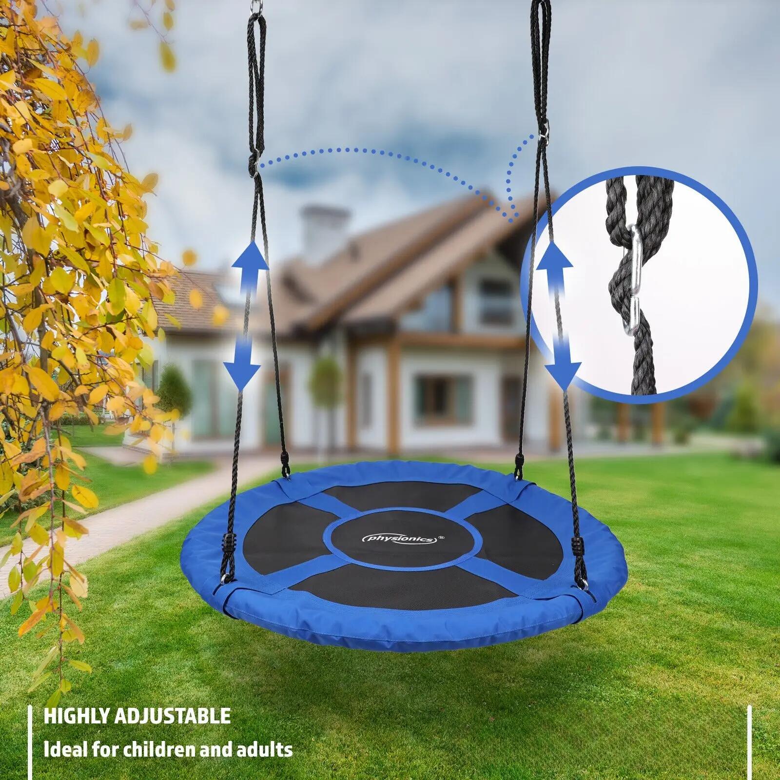 Leagan pentru copii si adulti, albastru, interior/exterior, diametru 100 cm, Phy 6/7