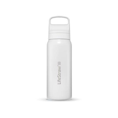 Waterfilterfles go 2.0 rvs geïsoleerd 700 ml - wit