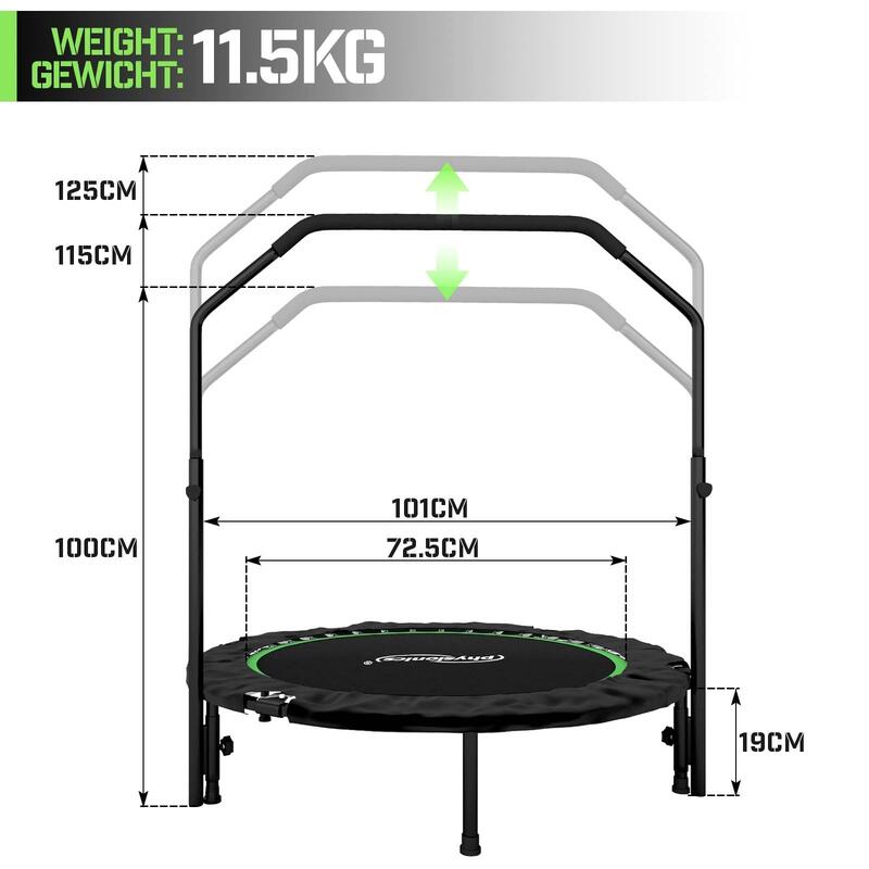 Physionics Fitness Trampoline Handgreep