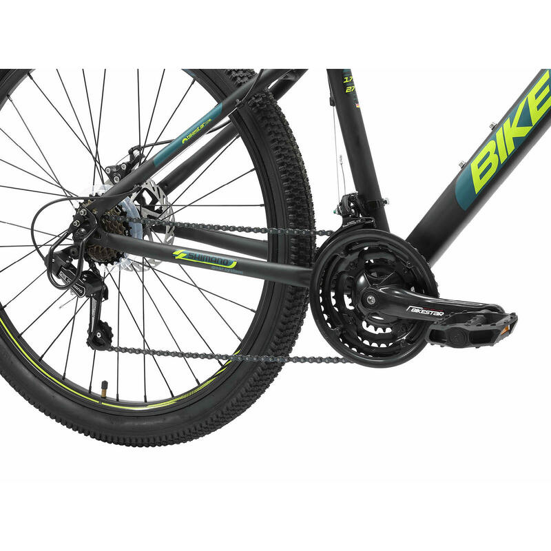 Bikestar Hardtail Staal MTB Medium 27,5 Inch 21 Speed zwart/blauw