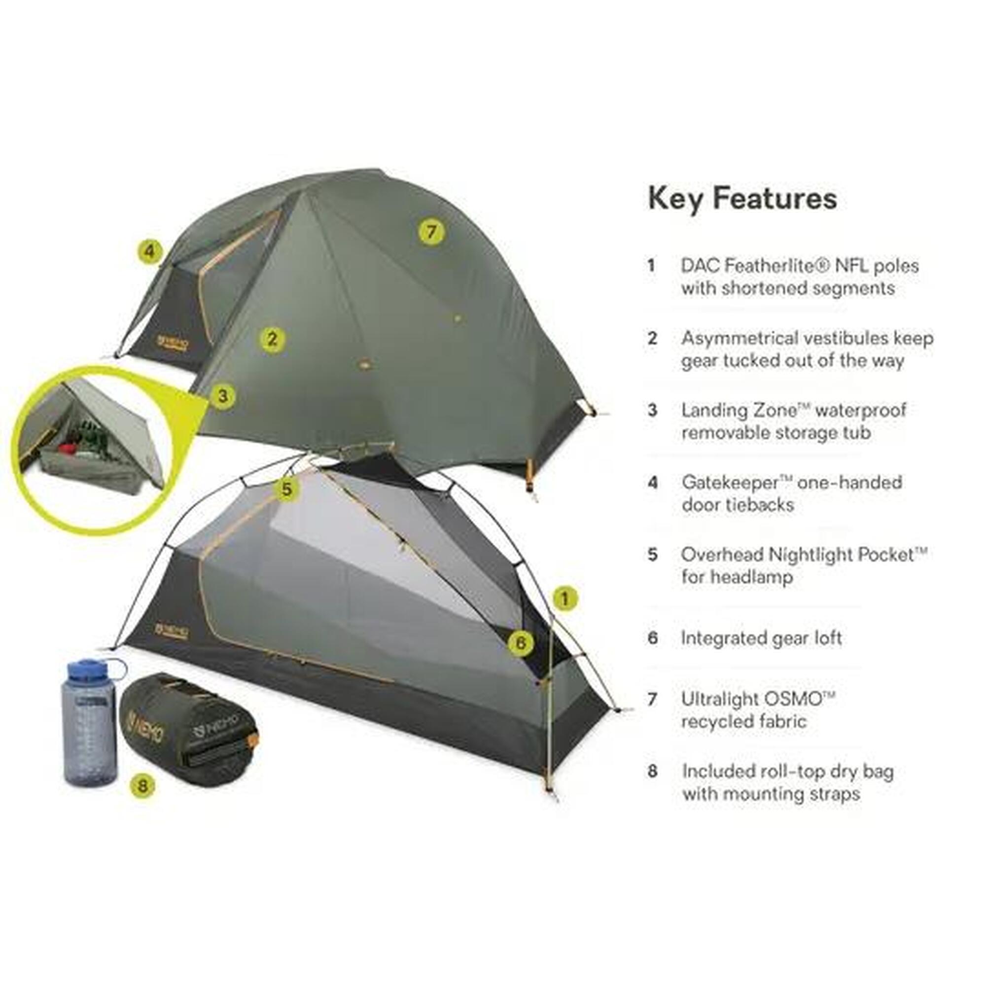 DRAGONFLY OSMO BIKEPACK 1P TENT / Grey