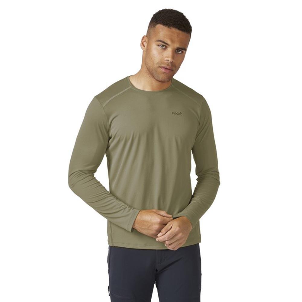 Rab Force Long Sleeve Baselayer Tee Light Khaki