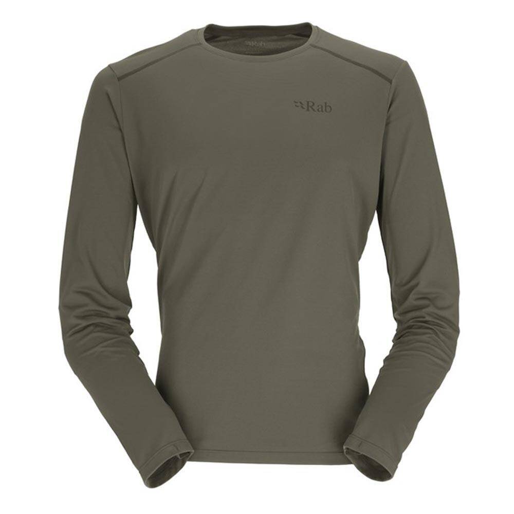 Rab Force Long Sleeve Baselayer Tee Light Khaki -  1