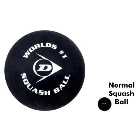 Giant Promotional Soft Rubber Squash Ball - Black
