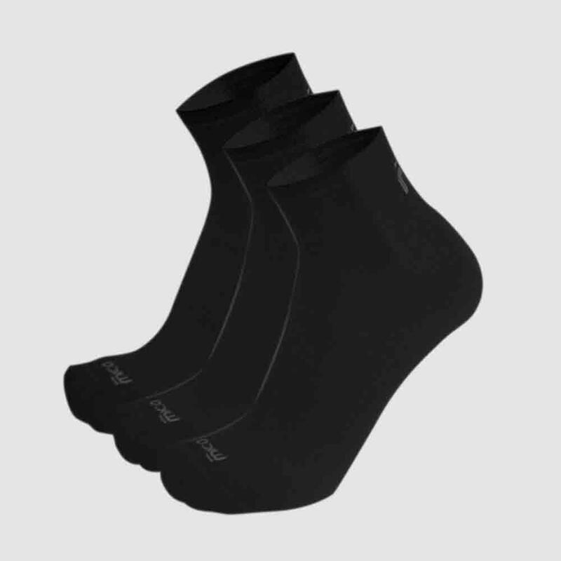 Light W. Unisex Run Socks (3 Pairs Pack) - Black