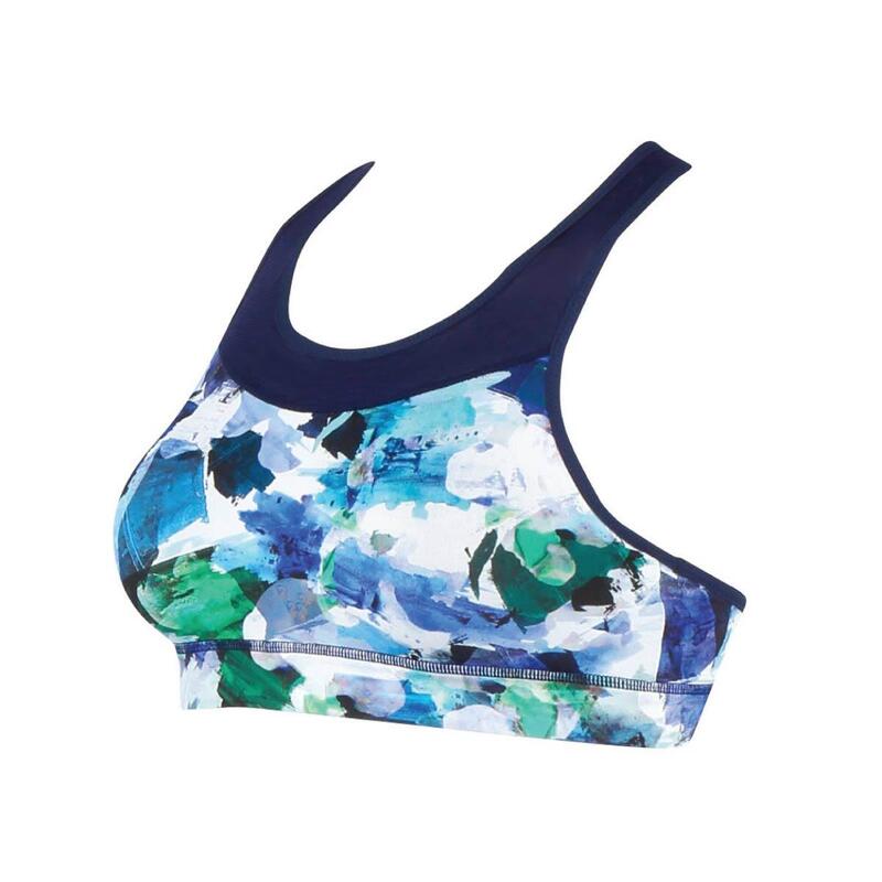 HFY157 Non Wire Light Sport Bra - Blue/Green