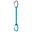 Djinn Axess sport climbing quickdraw - Blue