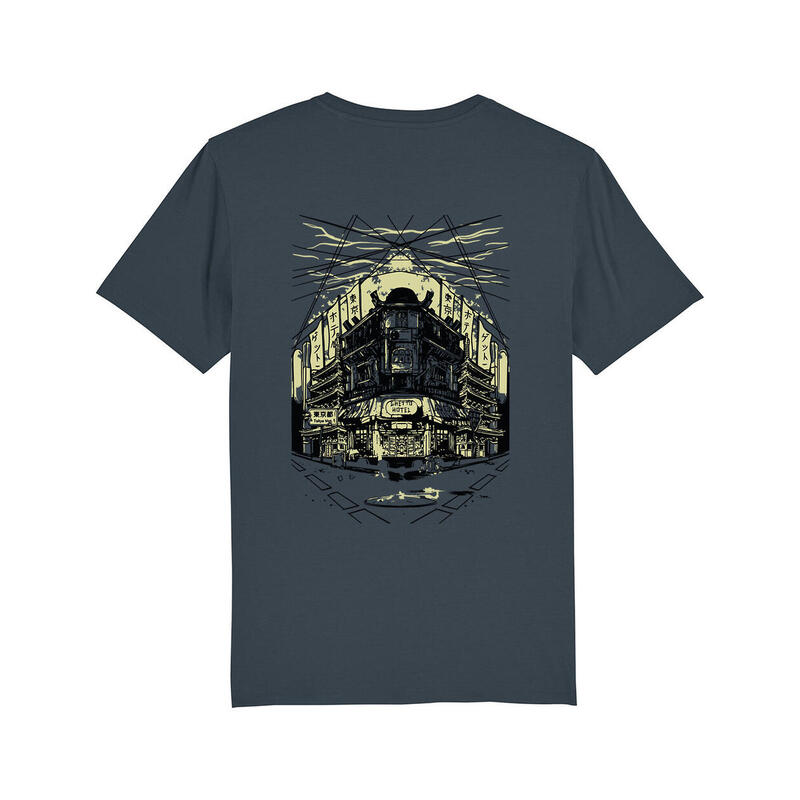 Camiseta Manga Corta Unisex Ghettoblaster Tokyo India Grey