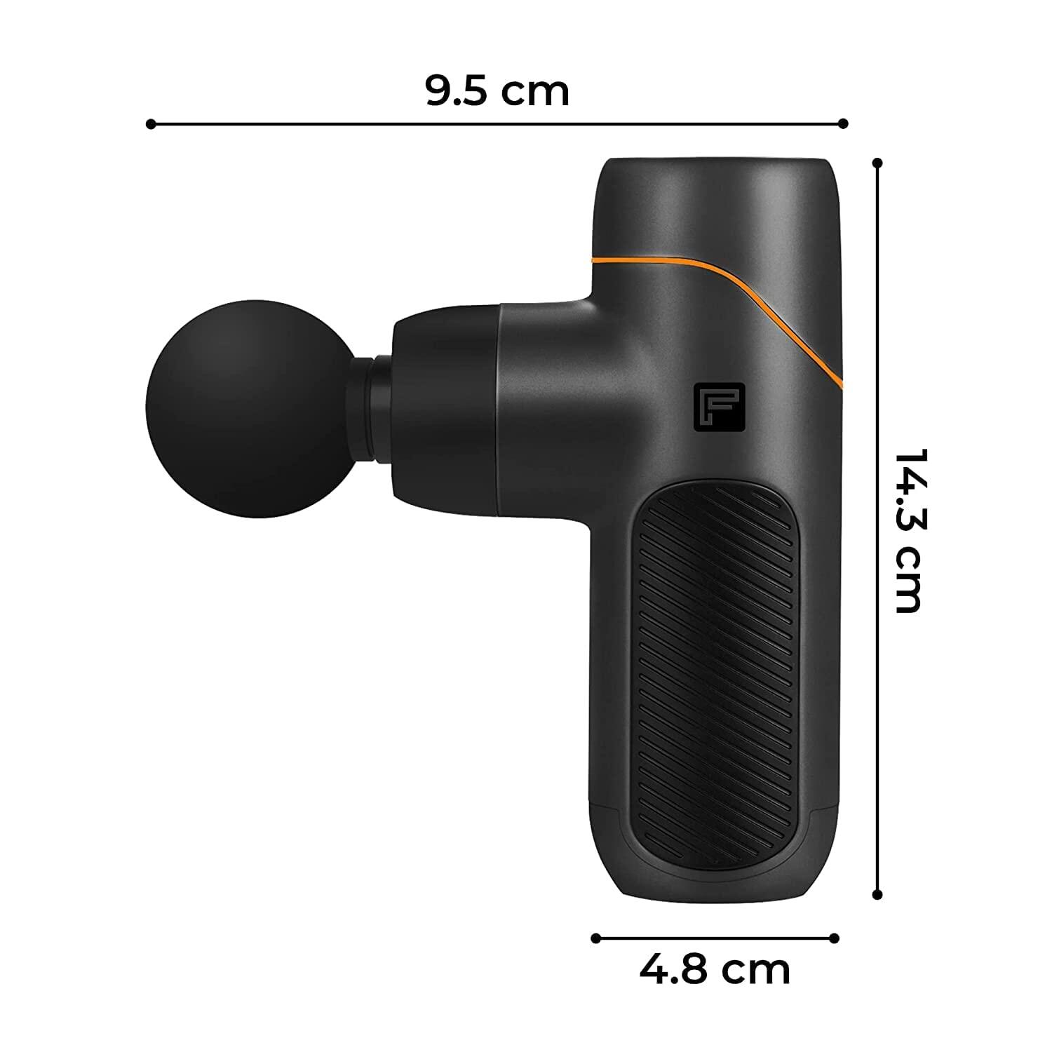 Flexnest Vibration Gun Massager with 4 Silicone Coated Heads