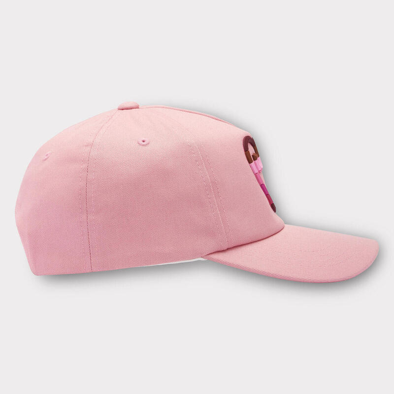 STRIPED HEART G'S STRETCH TWILL SNAPBACK 條紋心形女士高爾夫球帽 - 粉紅色