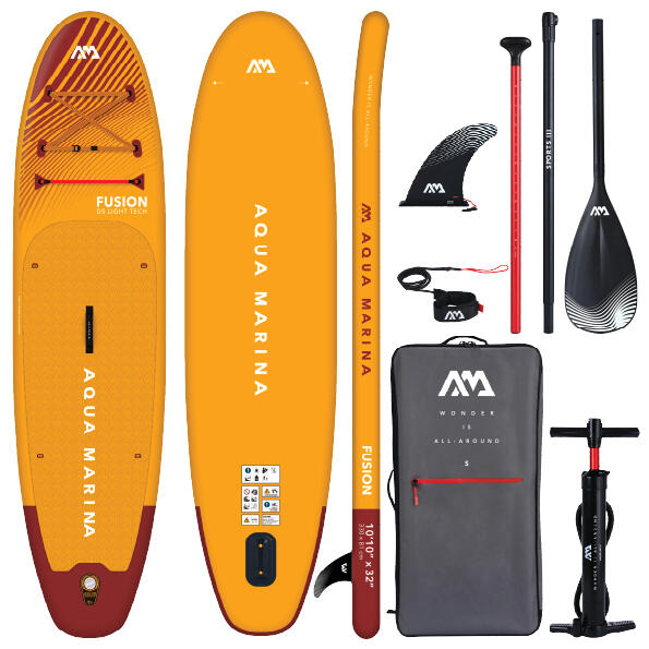 AQUA MARINA FUSION SUP Board Stand Up Paddle opblaasbare surfplank peddel