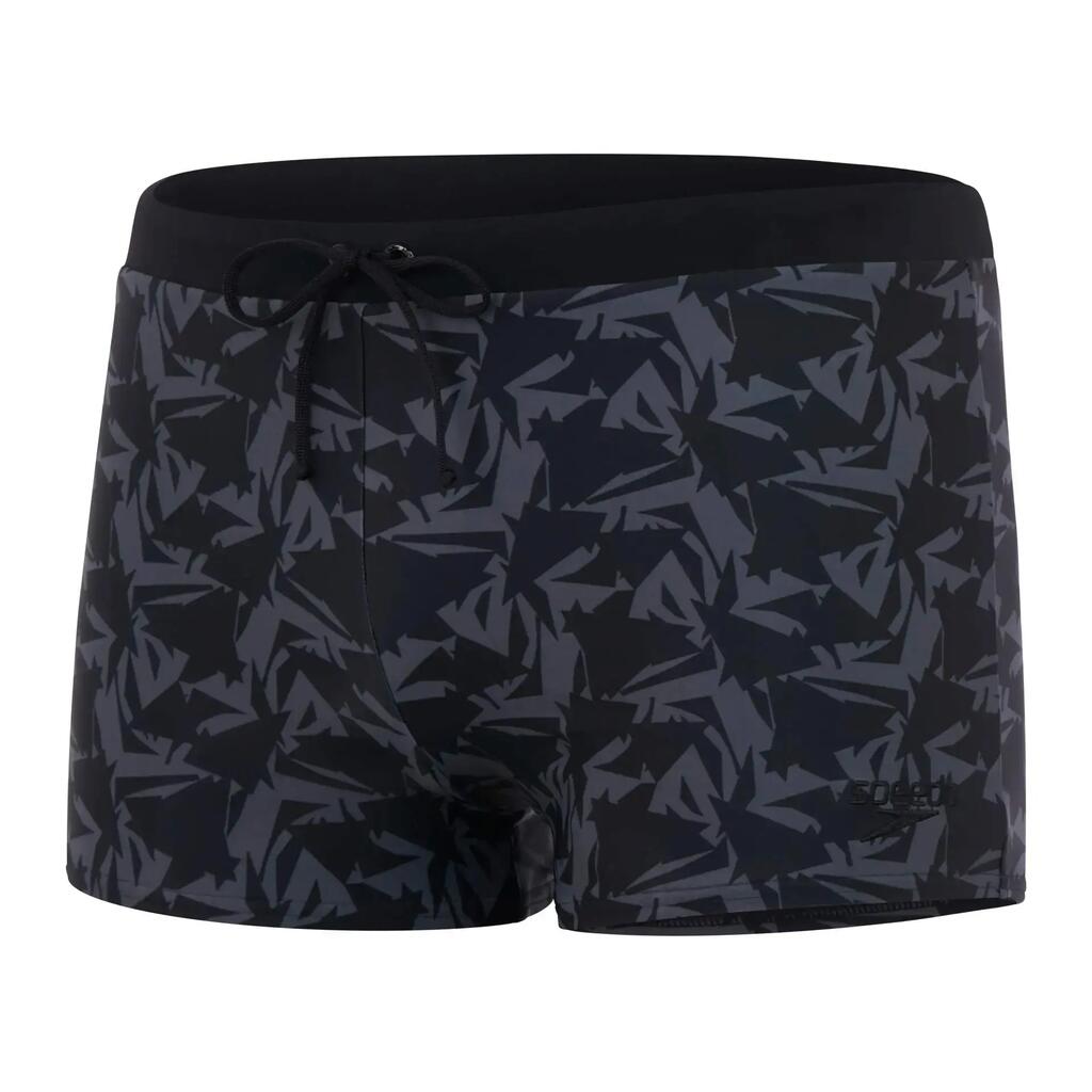 Speedo Valmilton Asht Mens Black/Grey Swimming Trunks