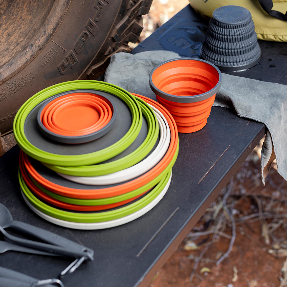 Sea to Summit Collapsible Trekking X-Plate Orange