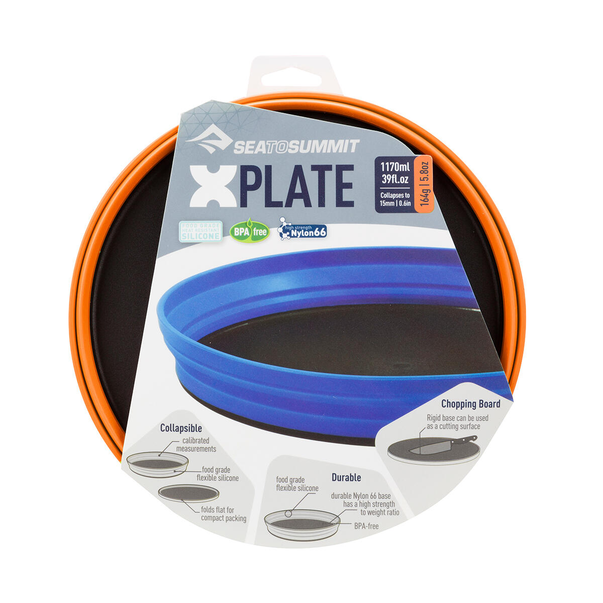 Sea to Summit Collapsible Trekking X-Plate Orange