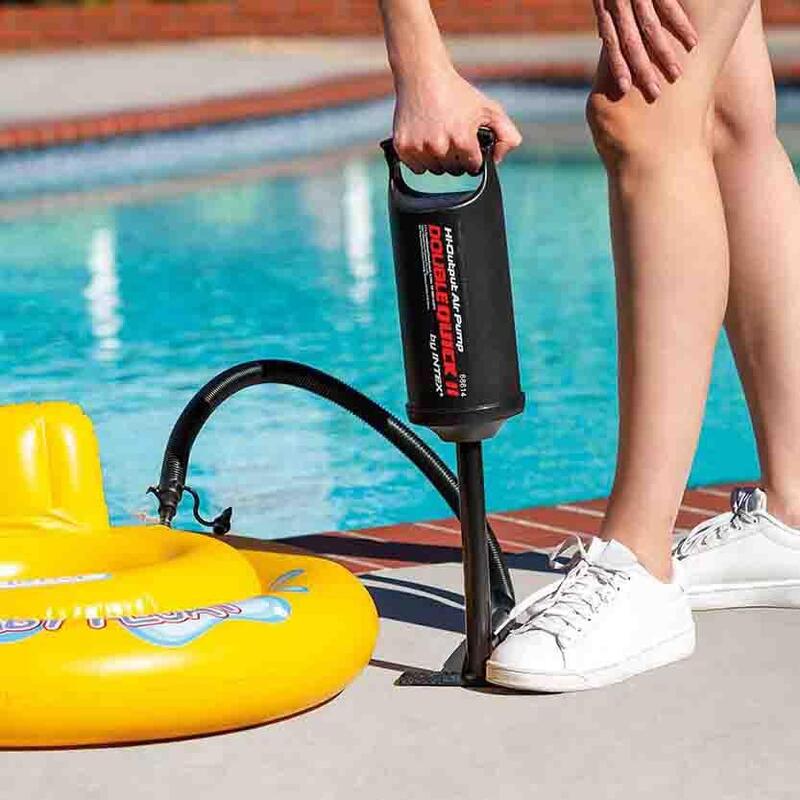 Double Quick II Multipurpose Hand Pump Black Decathlon