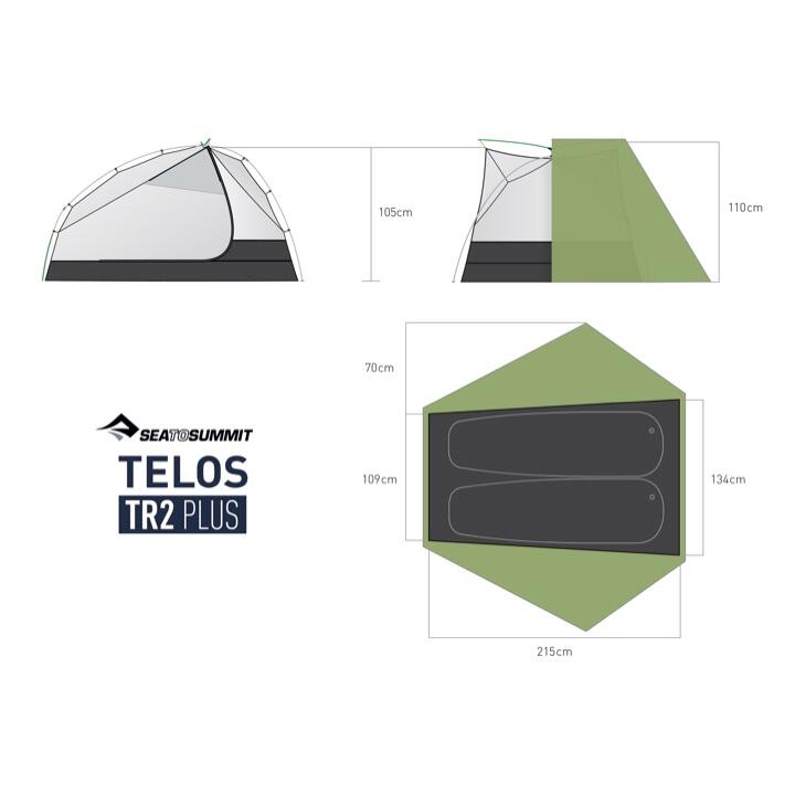 Sea to Summit Telos TR2 Plus - Two Person Freestanding Tent (3+ Season)