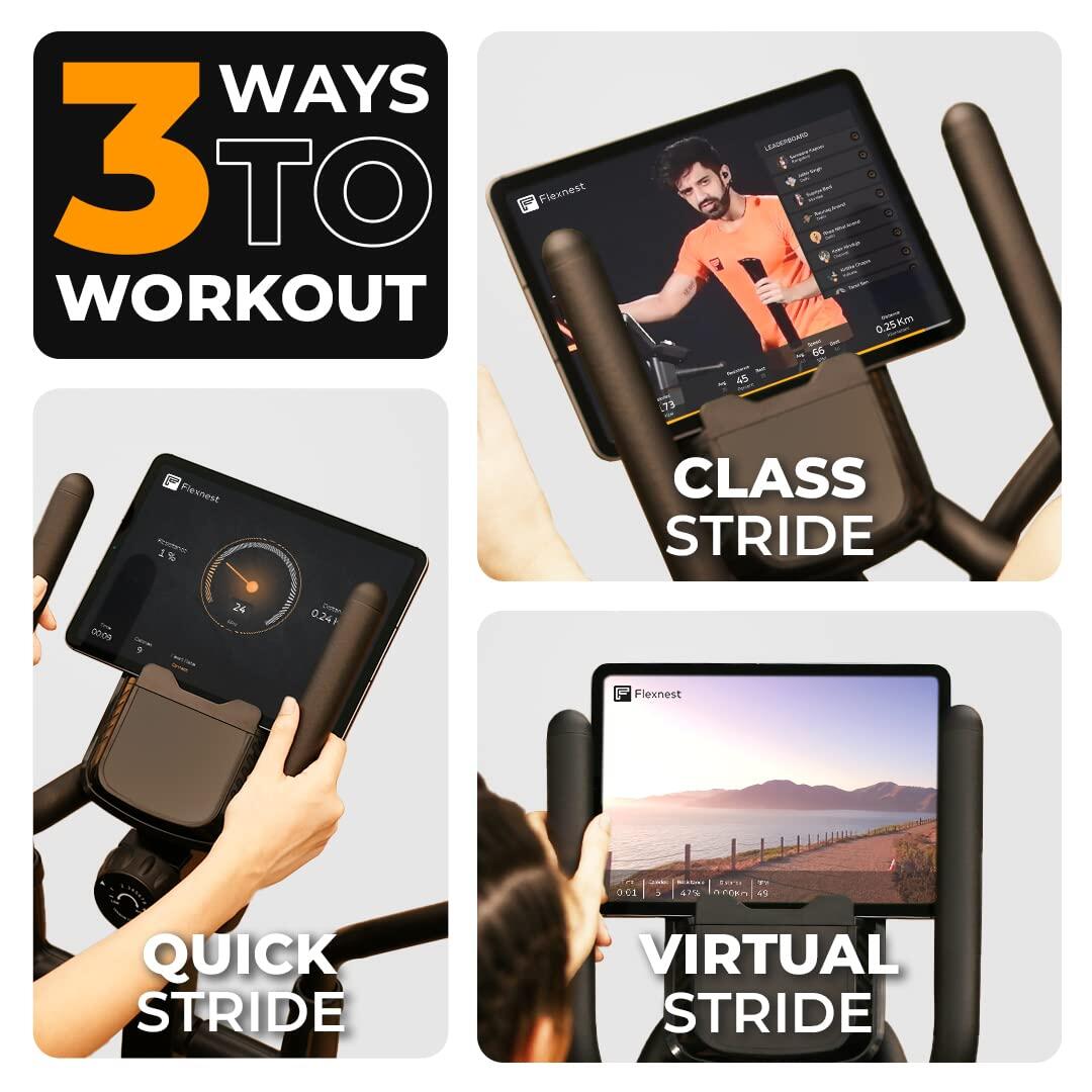 Flexnest Flextrainer Bluetooth-Enabled Elliptical Cross Trainer for Cardio