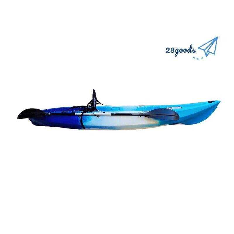 290cm 9呎6吋 單人平台式硬底獨木舟連划槳套裝 - 藍色