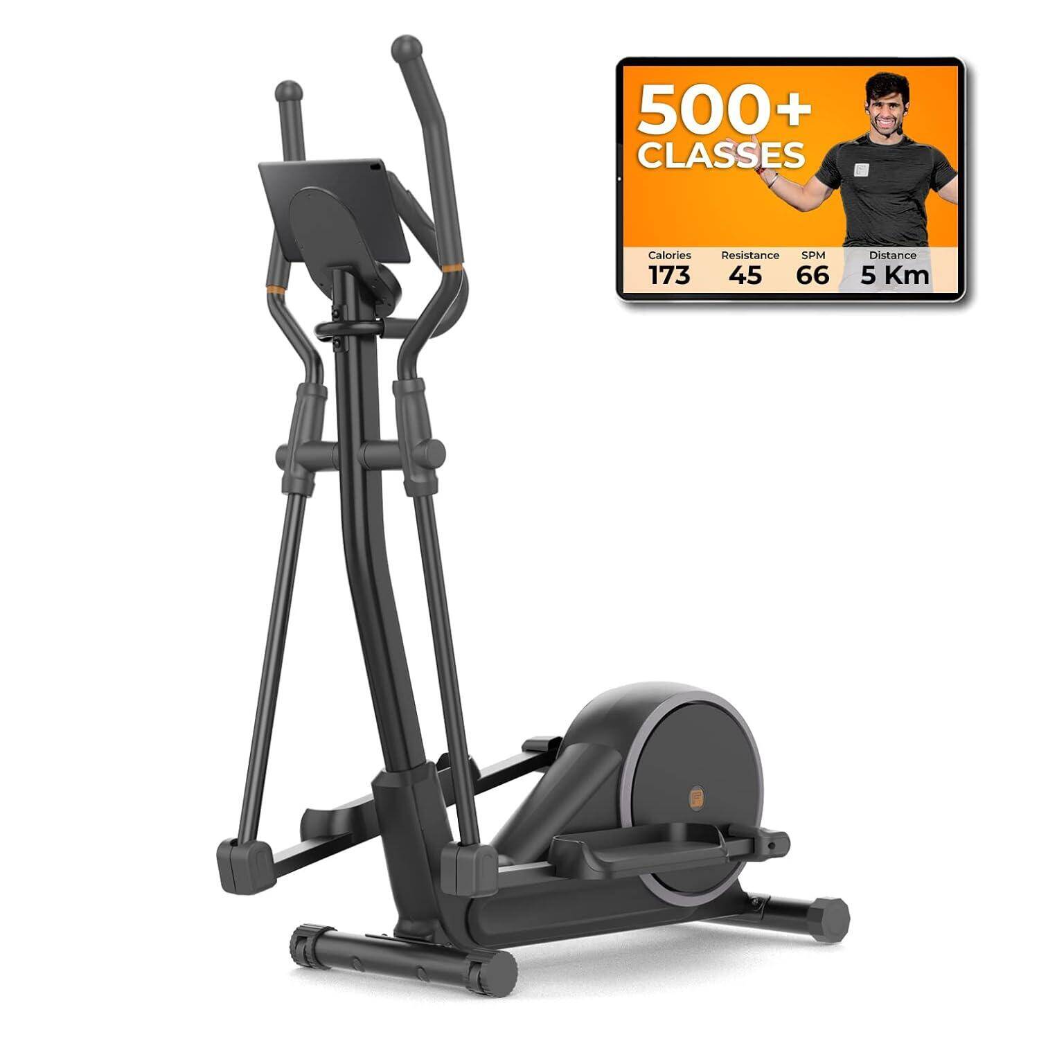 Flexnest Flextrainer Bluetooth-Enabled Elliptical Cross Trainer for Cardio -  1