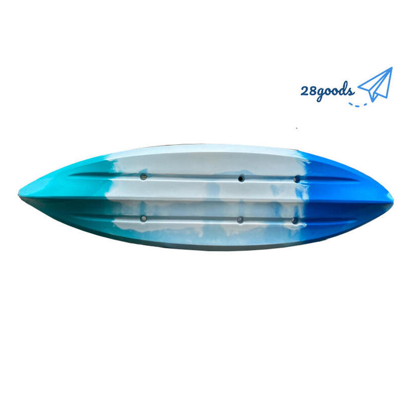290cm 9'6" Sit-On-Top Solid Rigid 1 Person Kayak with Paddle - Blue