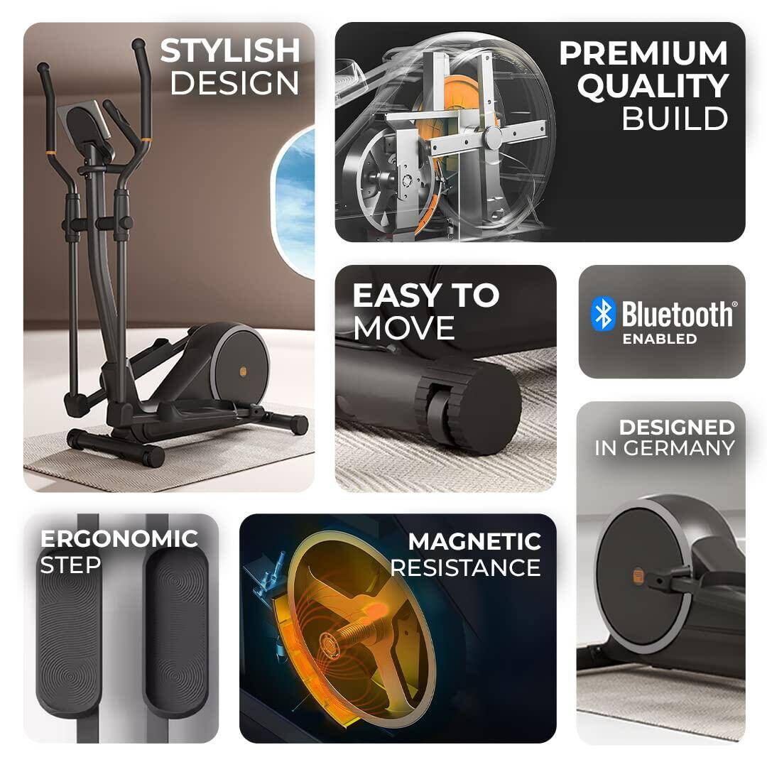 Flexnest Flextrainer Bluetooth-Enabled Elliptical Cross Trainer for Cardio -  3