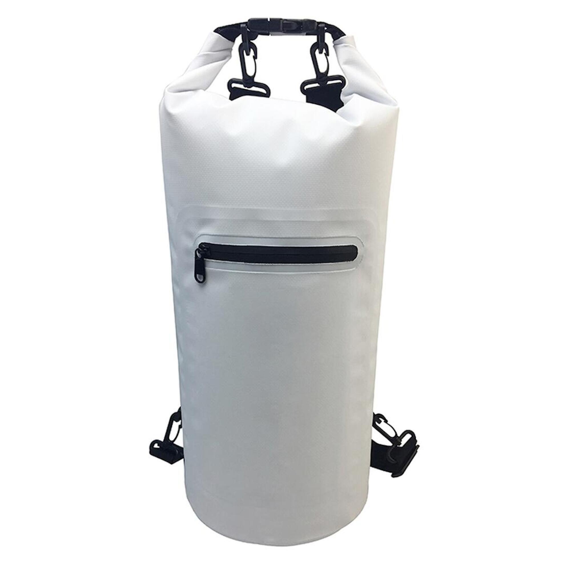 防水行李袋 30 L - 白色