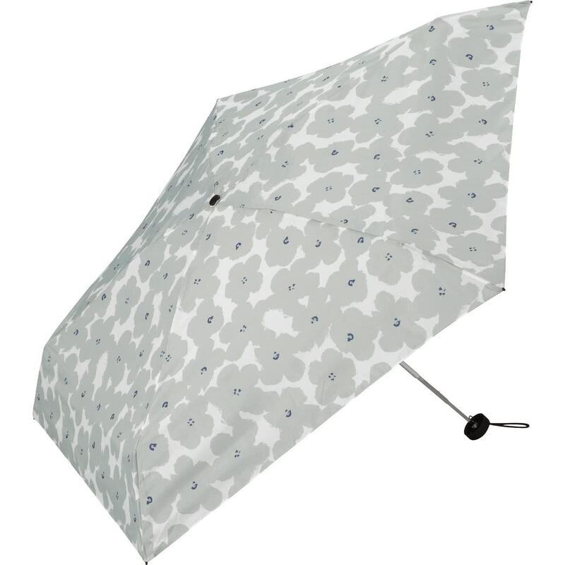 超輕防紫外光袖珍縮骨雨傘 - 灰色/白色