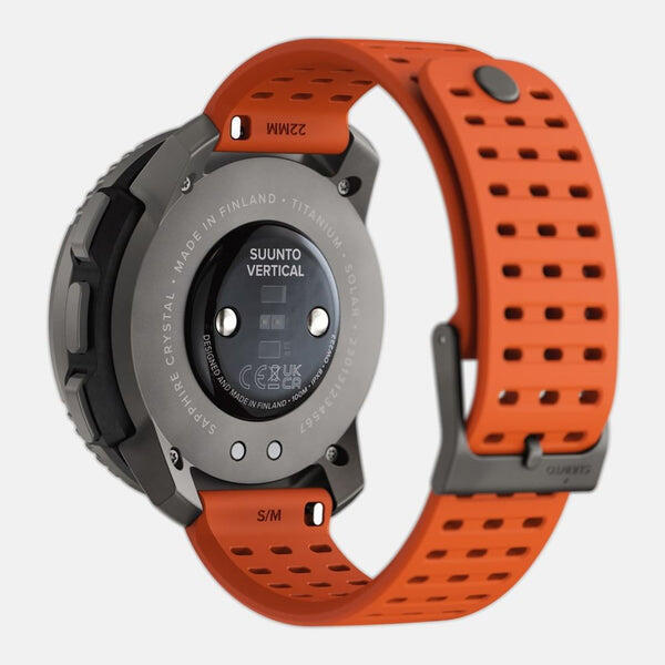 Vertical Titanium Solar Watch - Canyon Orange