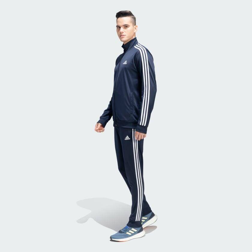 Adidas M 3S TR TT TS Men Sports Track Suit Blue -  2