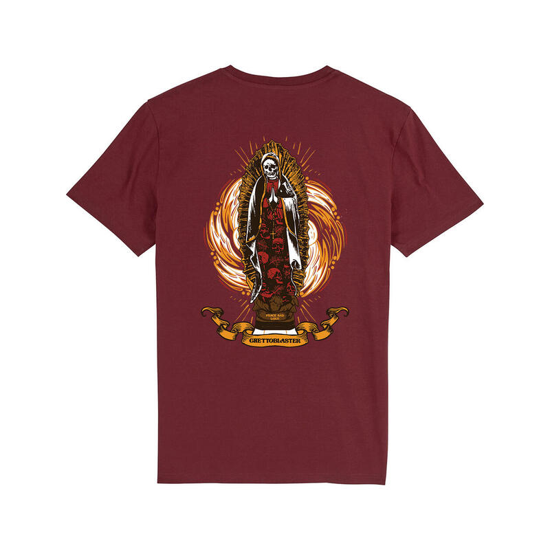 Camiseta Manga Corta Unisex Ghettoblaster Guadalupe Burgundy