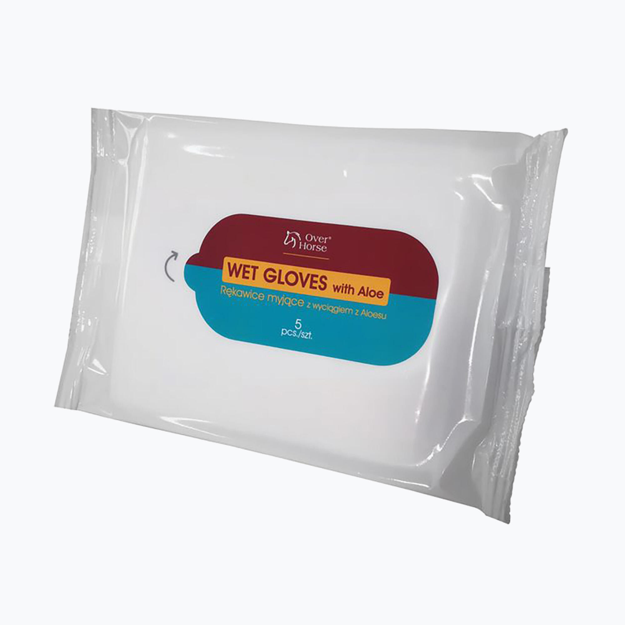 Over Horse Wet Guanti guanti lavaggio con aloe per cavalli, 5 pz. 2/3
