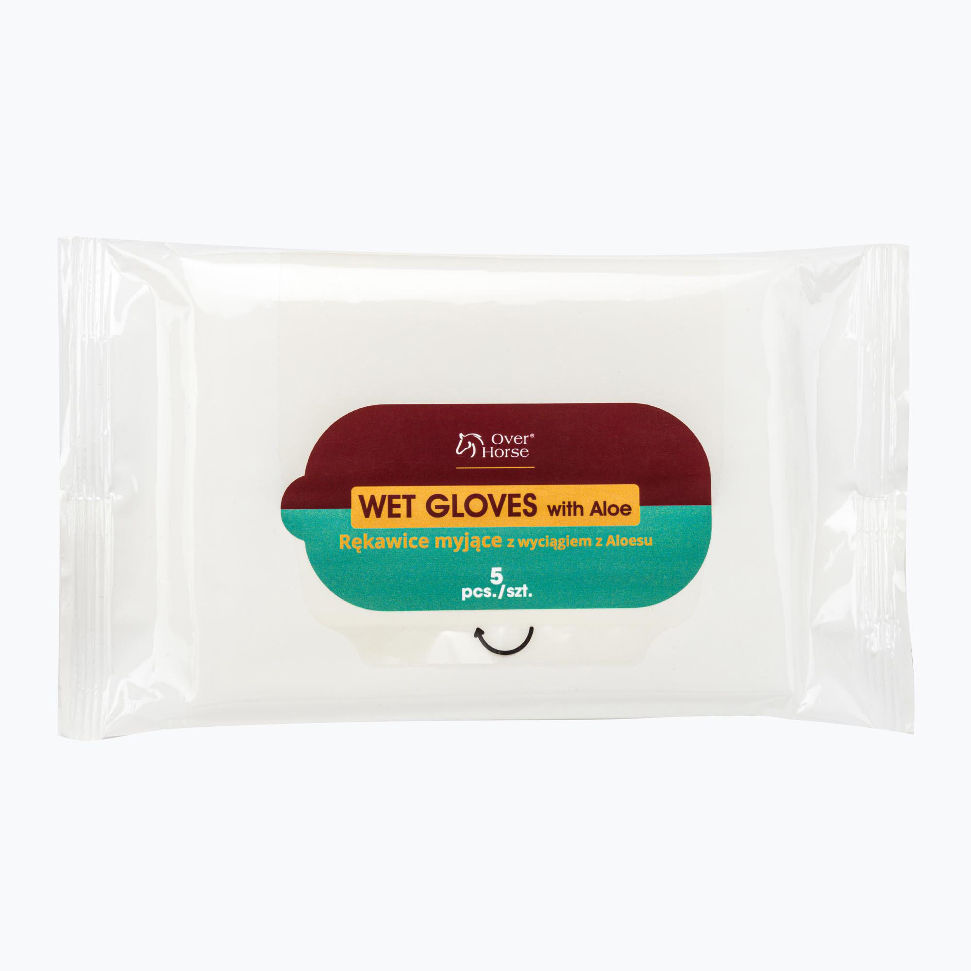 Over Horse Wet Guanti guanti lavaggio con aloe per cavalli, 5 pz. 3/3