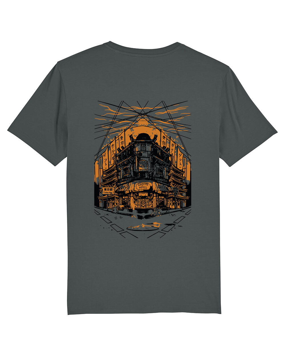 T-shirt unisex ghettoblaster tokyo anthracite
