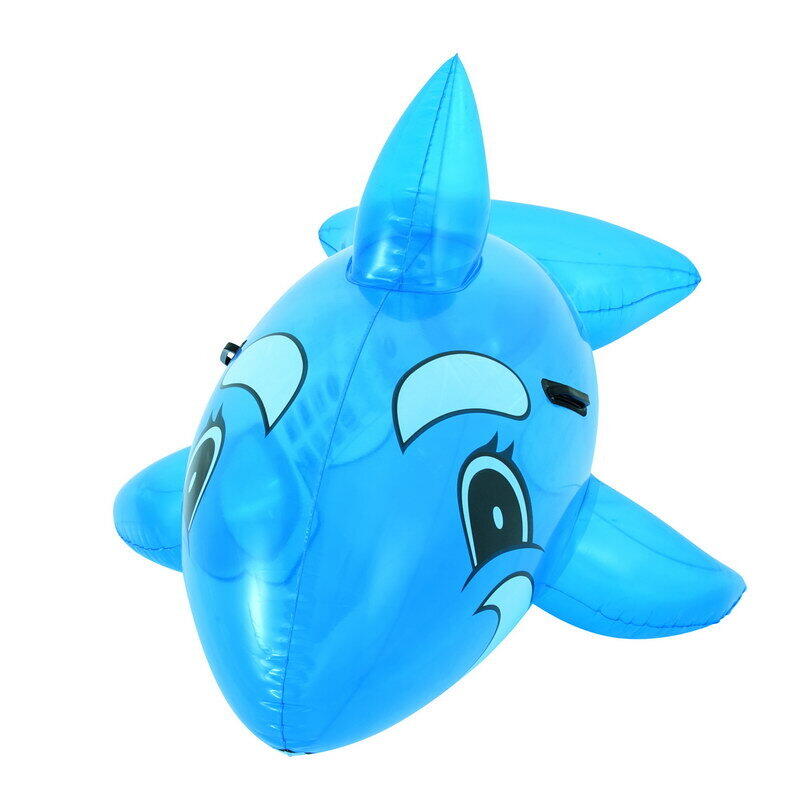 Whale Ride-On Inflatable Float 62"x 37" - Blue