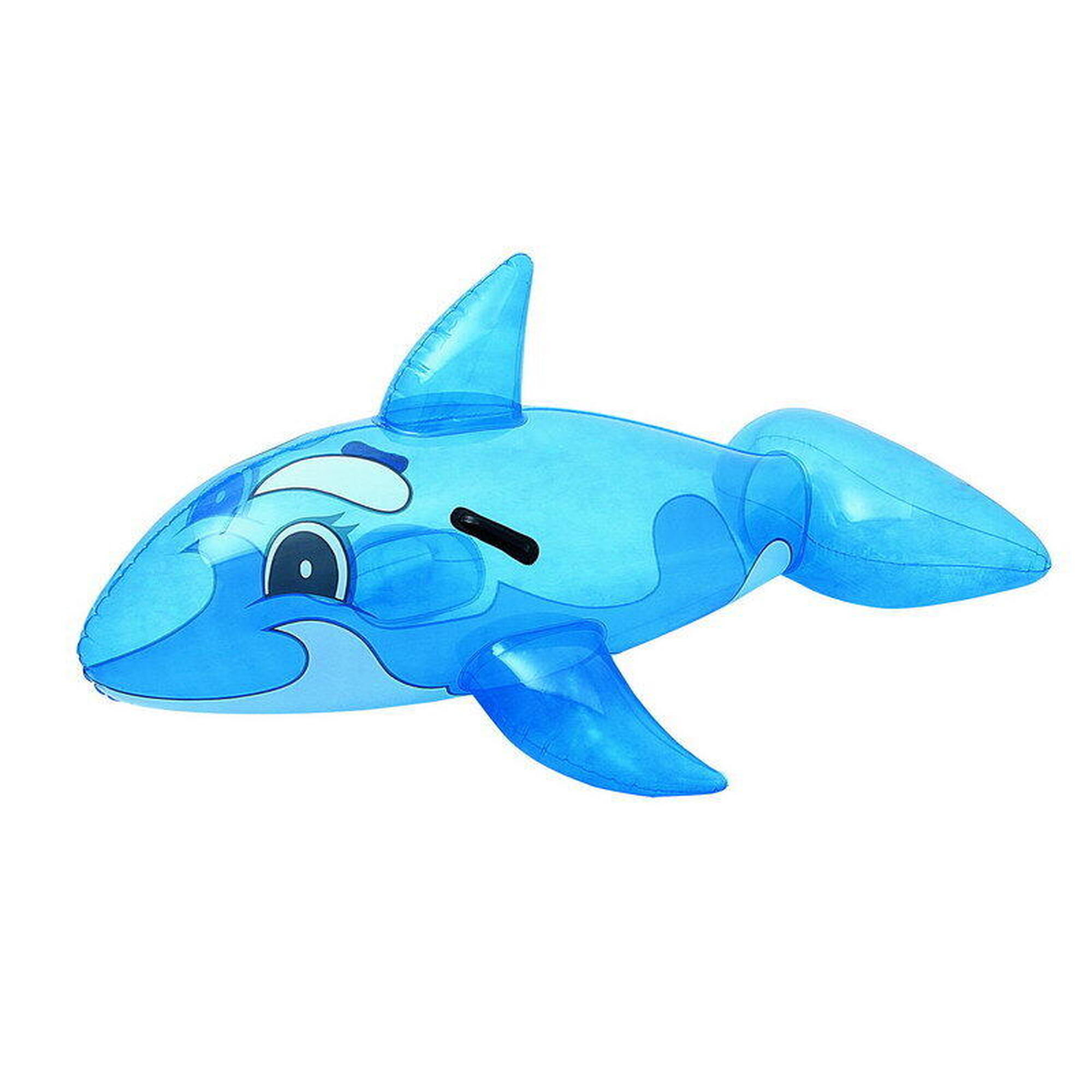 鯨魚造型坐式水泡 62"x 37" - 藍色
