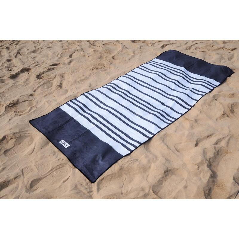 男女通用防沙運動毛巾 - 船塢 (海軍藍/白色)