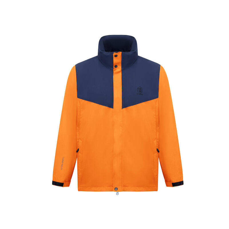 T223101 Men Waterproof Zippable Jacket - Orange