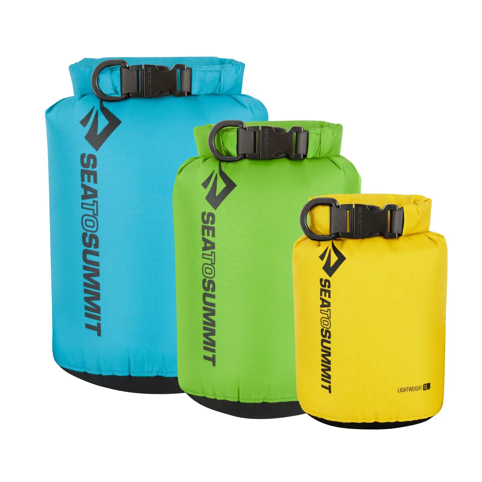 Sea to Summit Lightweight 70D Dry Sack 3-Piece Set (4L, 8L, 13L) Multi-colour