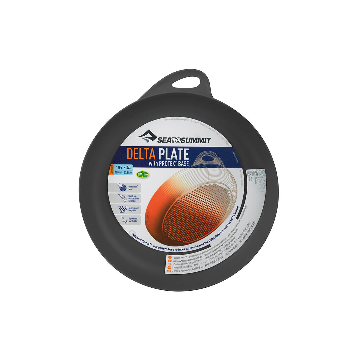 Sea to Summit Camping Delta Plate Titanium Grey