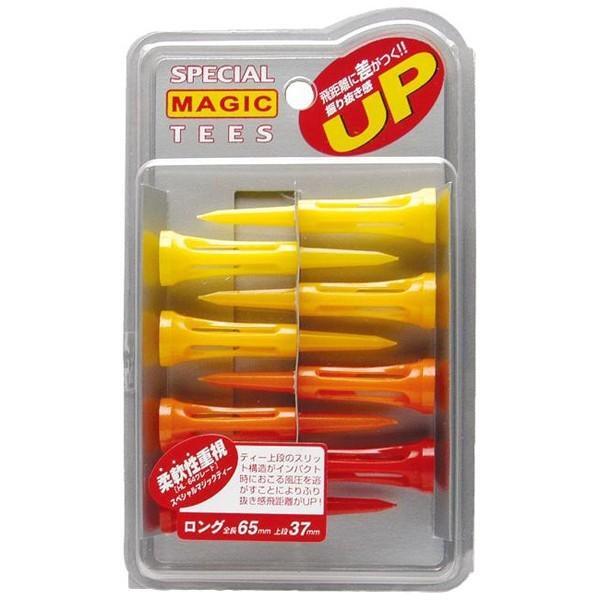 T-93 SPECIAL MAGIC GOLF TEE (FLEXIBILITY) 65MM (8PCS)- YELLOW/ORANGE