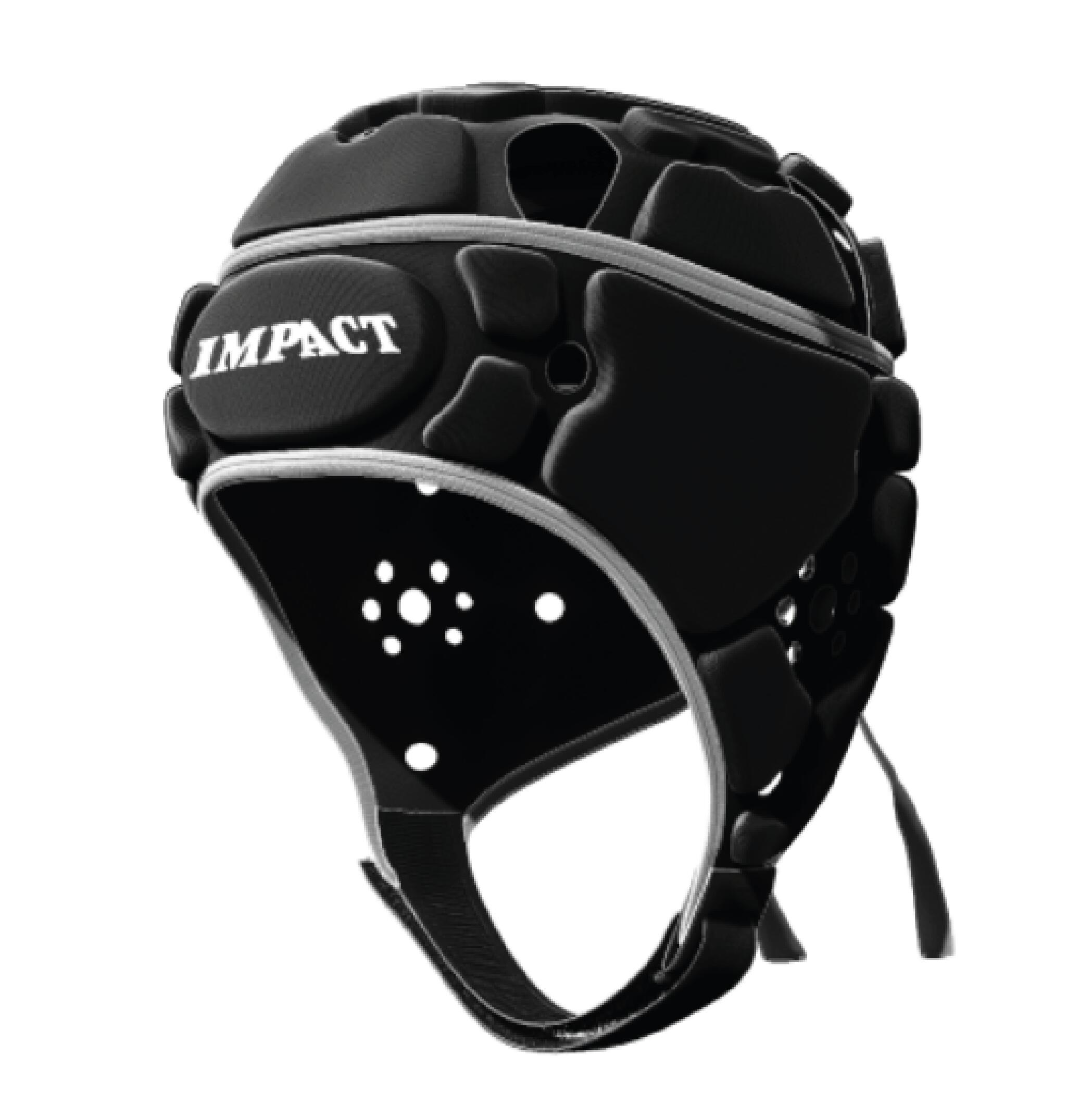 IMPACT Casco Da Rugby Impact Per Adulti Nero Semplice